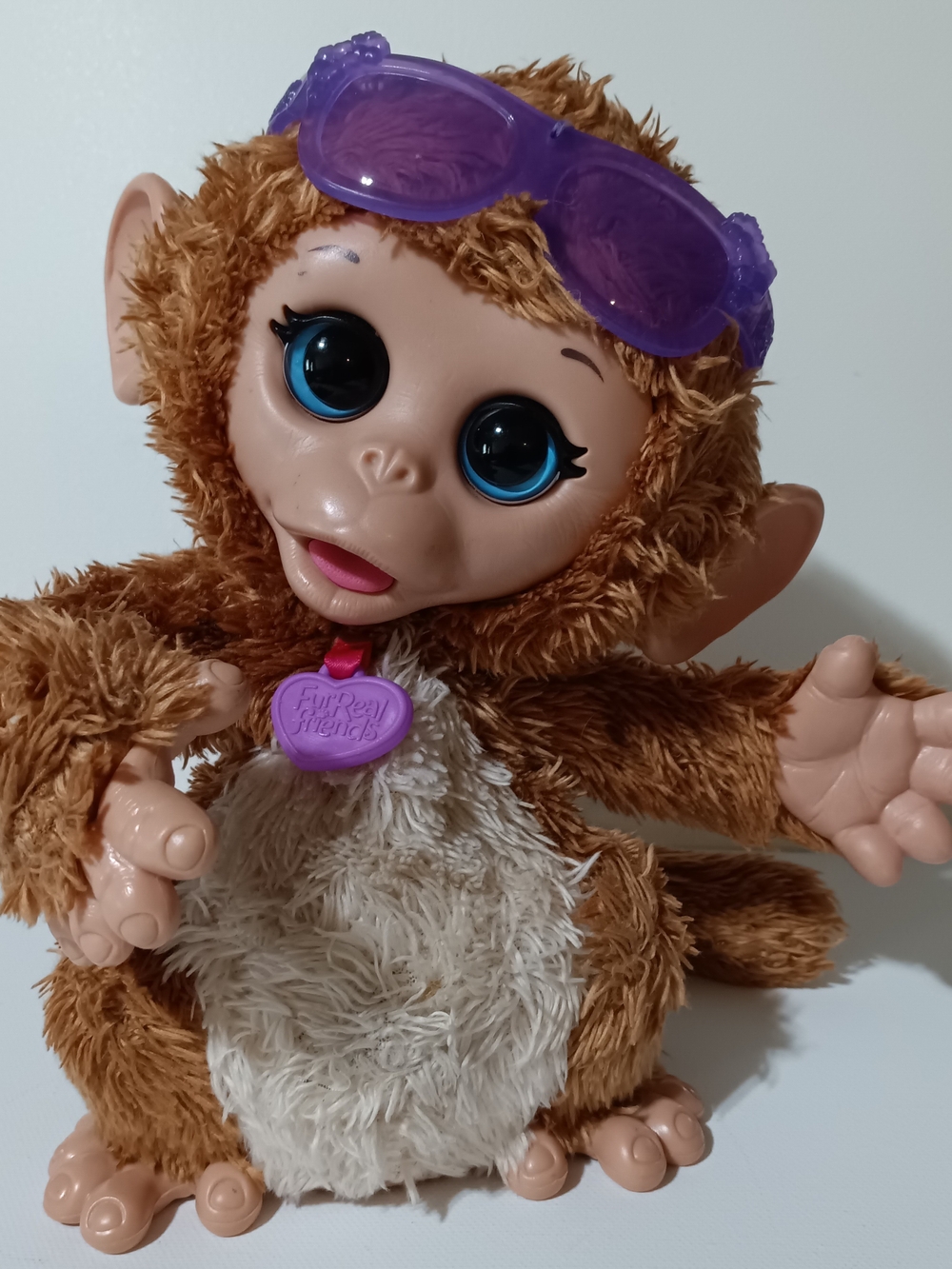 FurReal Friends Baby Cuddles My Giggle Monkey Interactive Toy Tested And Works